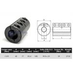 Starre koppeling 1-delig 40mm zonder spie