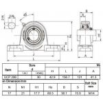 Staand lagerblok UCP 206