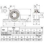Staand lagerblok UCP 208