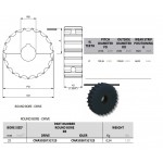 Regina machined split drive sprocket 21T 25mm