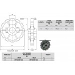 Regina split idler sprocket 12T 30mm Voor ketting 880M RK/880T/880TA