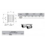 Flanged Rubberized roller Ø45-18mm flangeØ55