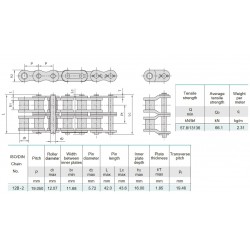 Rollenketting 12B-2