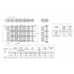 Rollenketting 10B-3
