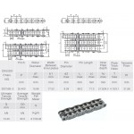 RVS rollenketting C16B-2 rechte zijplaat