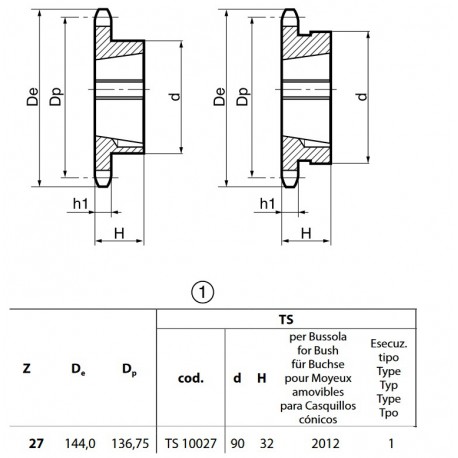 Klembuswiel 10B-1 27T-H 2012