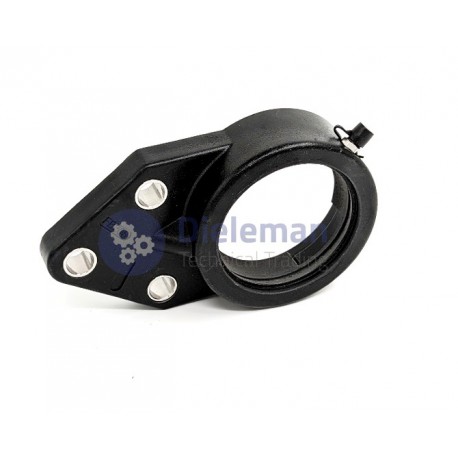 TRADA® flenslagerhuis 3-gats FBPL zwart