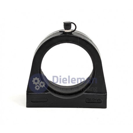 TRADA® staand lagerhuis korte voet TBPL zwart