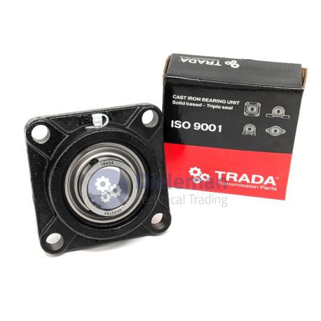 TRADA® flenslagerblok vierkant UCF stelschroef solid base triple seal