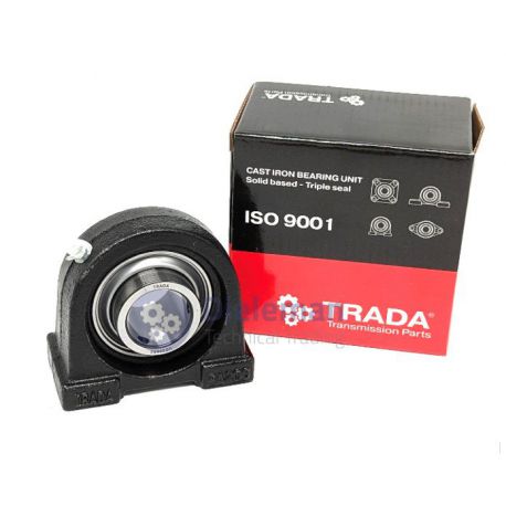 TRADA® staand lagerblok korte voet UCPA stelschroef solid base triple seal