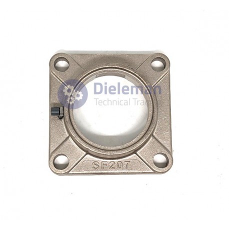 TRADA® RVS flenslagerhuis vierkant SSF