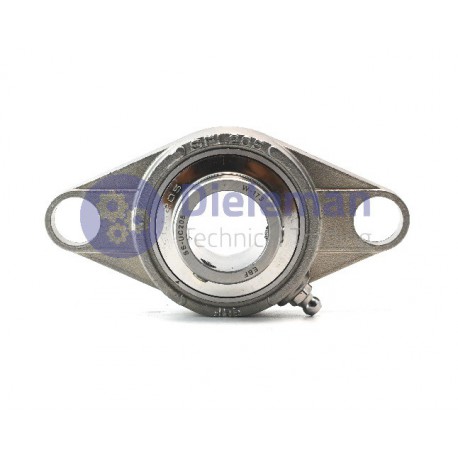 TRADA® RVS flenslagerblok ovaal SS-SSUCFL