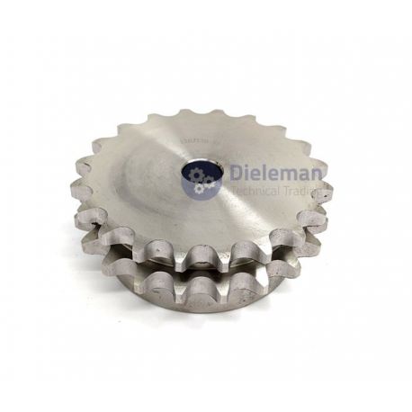 TRADA® kettingwiel duplex 10B-2 RVS